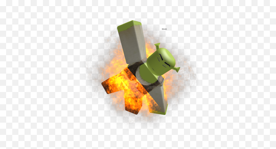 Burning Shrek - Roblox Crystal Png,Shrek 2 Logo