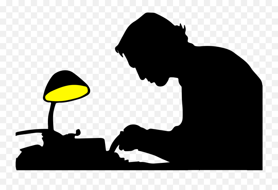 Writer Silhouette Png Image With No - Writer Silhouette Png,Fire Silhouette Png