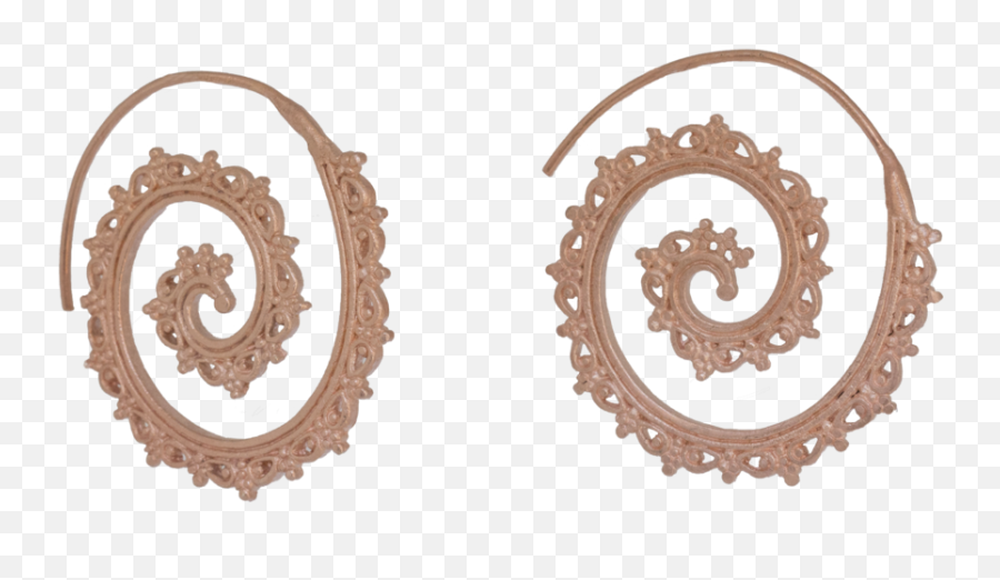 Spiral Earrings Round Circle Png Hoop