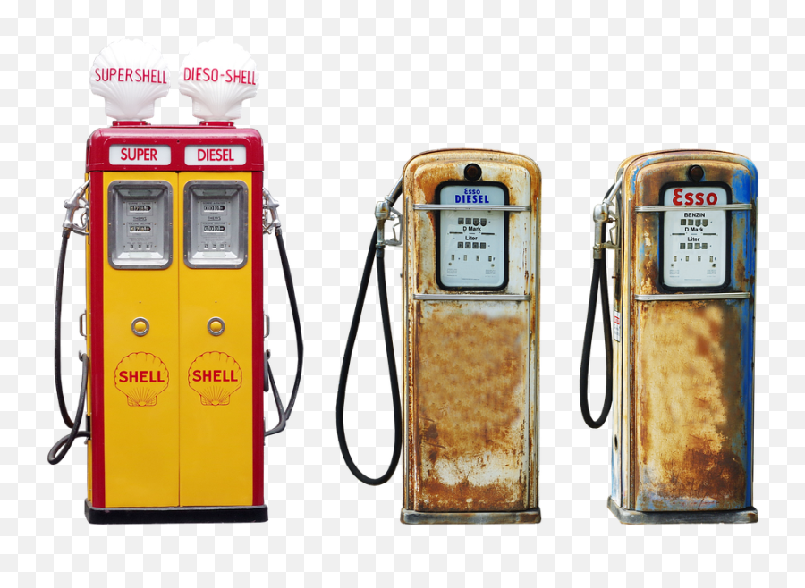 Download Pump Petrol Shell Esso Rust Retro Diesel Hose - Pompe A Essence Vintage Png,Gas Pump Png