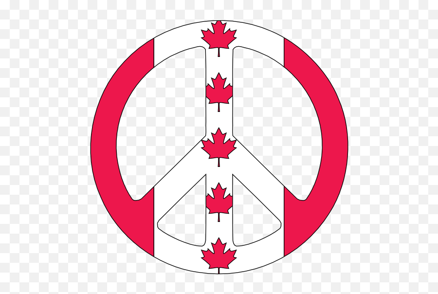 Flag Art Canada Peace Symbol - Clipart Best Canada Flag Peace Sign Png,Canadian Flag Transparent