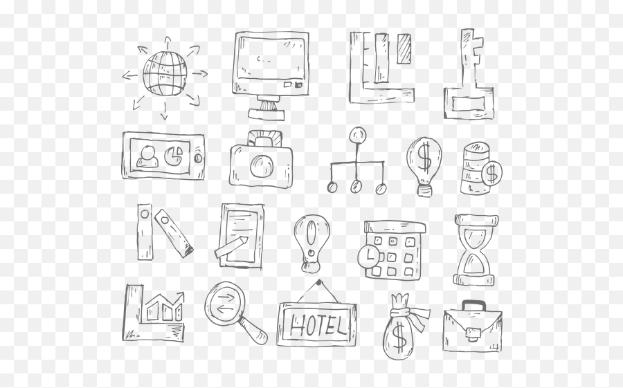 1 Free Business Icons - Financial Behavior Examples Png,Hand Drawn Social Icon App