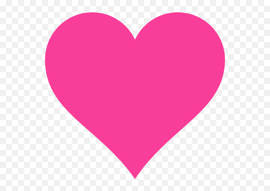 Pink Heart Png Transparent - Transparent Pink Heart Png,Heart On Transparent Background