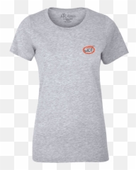 Ladies Teeu0027s Wilms Warriors Orange Ninja Icon Light Grey Foundation - Short Sleeve png