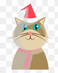 Winter Holiday Cat Icon Png