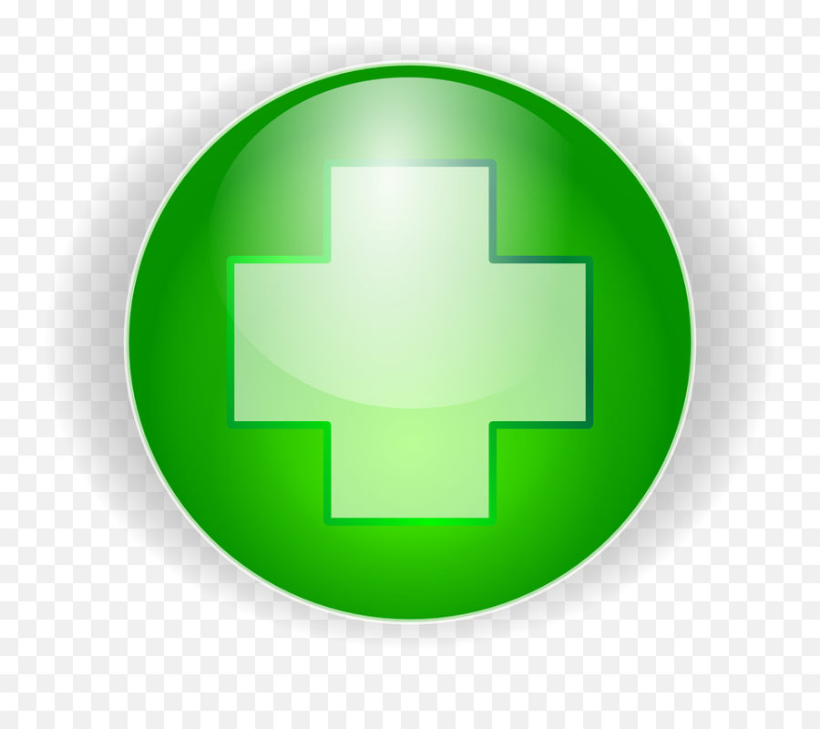 Plus Icon Png Pink - Clip Art Library Green Cross First Aid Green,Green Plus Icon