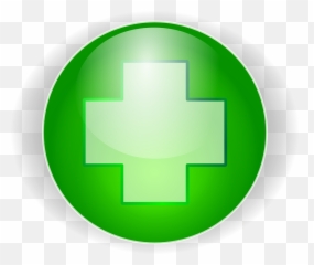 Plus Icon Png Pink - Clip Art Library Green Cross First Aid