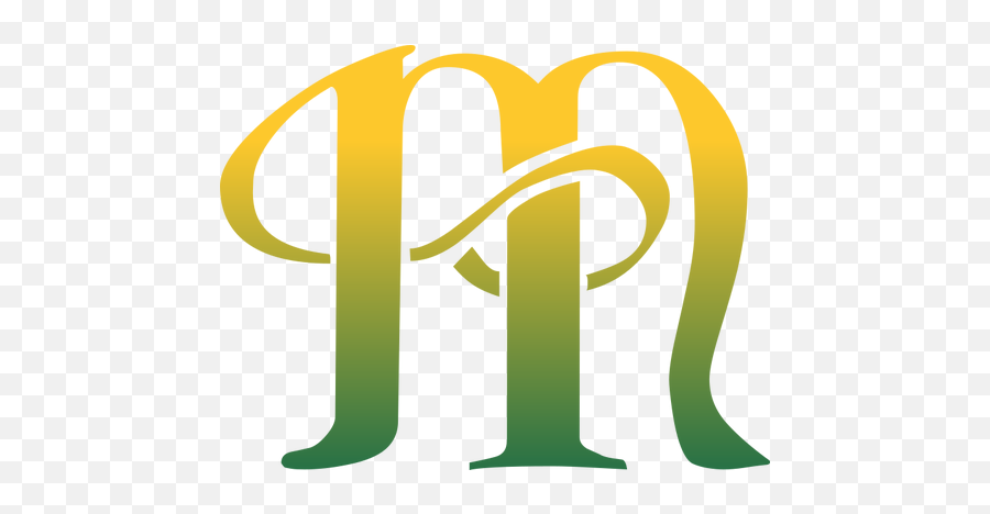 Green Letter M - Tulisan Keren Huruf M Png,M&m Logo Png