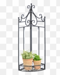 Corner Wall Frame - Esschert Design Rohova Kovova Policka png