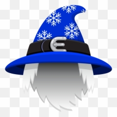 Blizzard Wizard Hat With Hair - Box Critters Wiki Chapeu De Mago Png