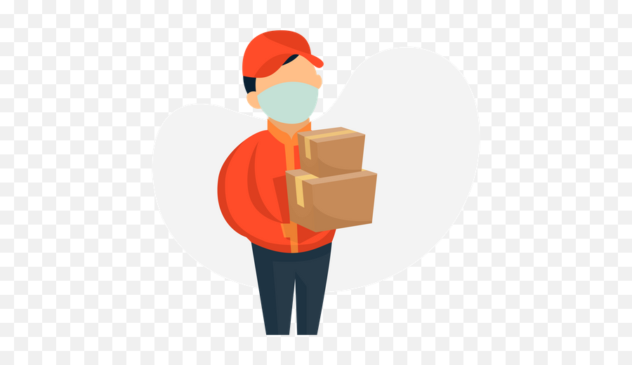 Best Premium Delivery In Covid - 19 Season Illustration Deliveryman Png,Package Delivery Icon