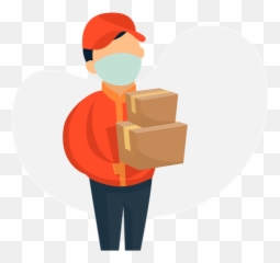 Best Premium Delivery In Covid - 19 season Illustration Deliveryman png