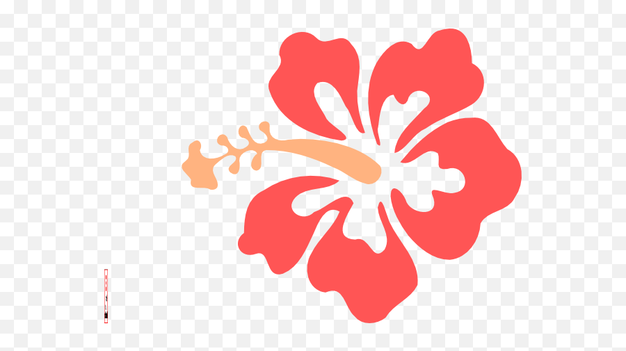 Hibiscus Flower Clipart Png - Hawaiian Flower Clipart Png,Hawaiian Flowers Png