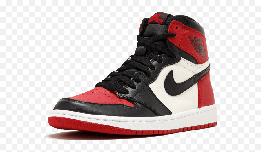 Air Jordan 1 Bred Toe Png Image