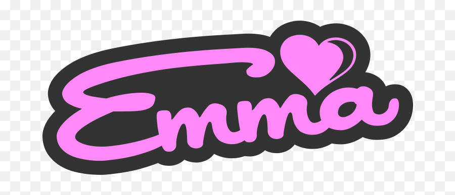 Emma Sweet Name Sign Vector And Png - Free Download The Illustration,Free Sign Png