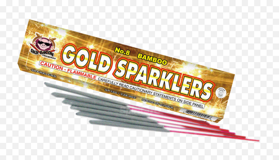 Gold Sparklers Clipart - Sparkler Png,Sparklers Png