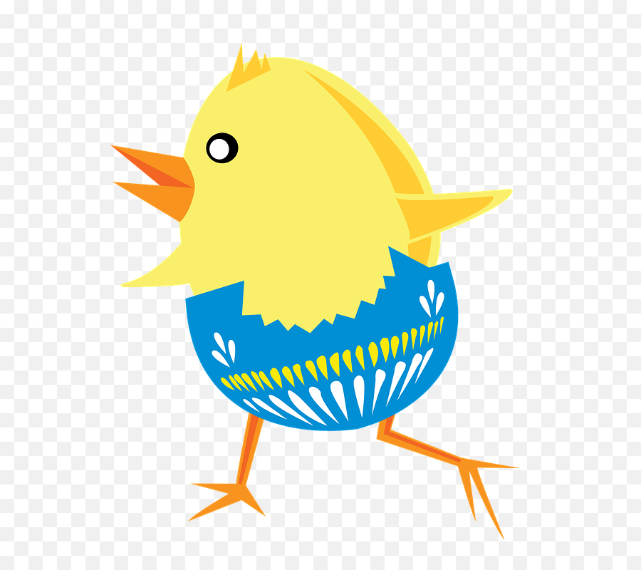Funny And Cute Easter Clip Art - Easter Chick On Egg Png,Easter Clipart Png