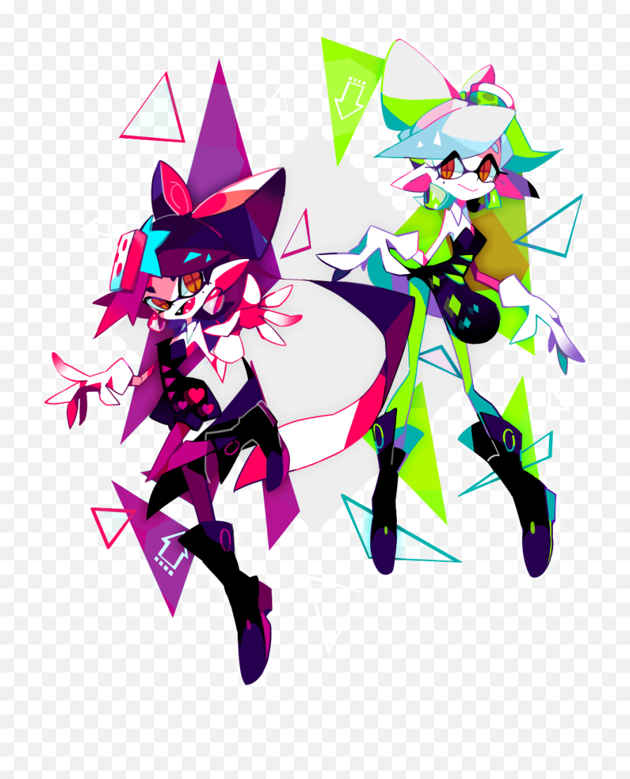 Splatoon Squid Sisters By Hidorozoa - Splatoon Squid Sisters Art Png,Splatoon 2 Logo Png