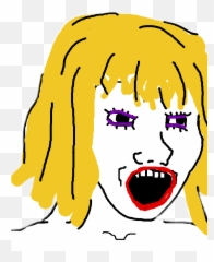 Wojak Girl Soy - Soyface Meme Png,Wojak Png