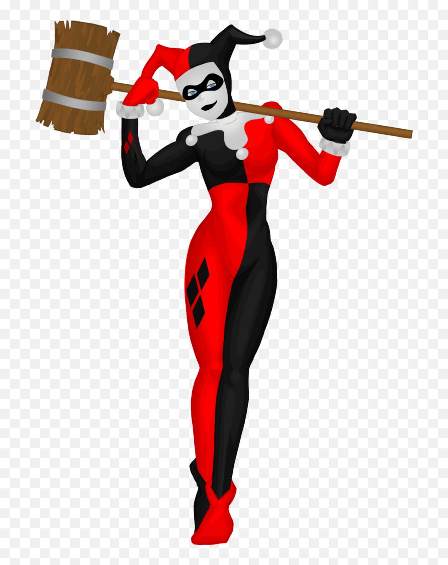 Harley Quinn Jester Hammer - Animated Harley Quinn With Hammer Png,Harley Quinn Transparent