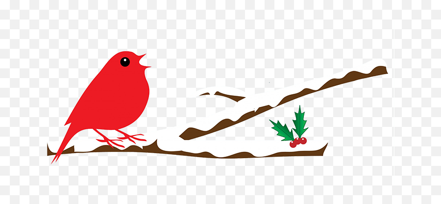 Snow Clipart Branch Pencil And In Color - Clipart Winter Birds Png,Snow Clipart Png