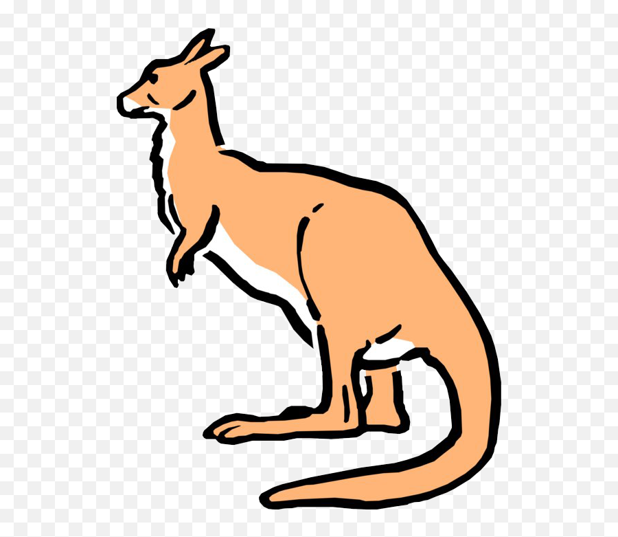 Australian Kangaroo Png Transparent - Cartoon Kangaroo,Kangaroo Transparent