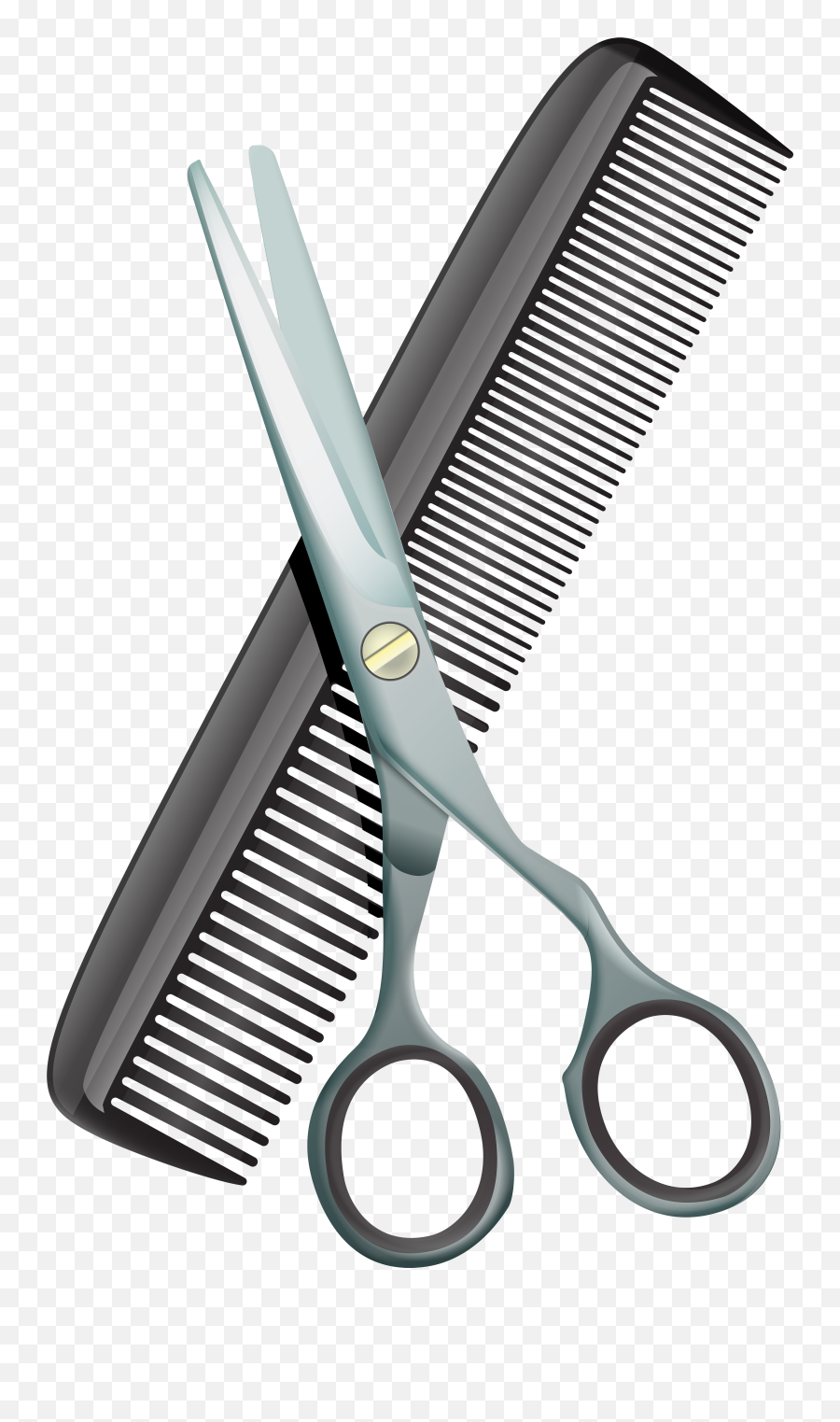 Scissors And Comb - Comb And Scissors Png,Scissors Transparent