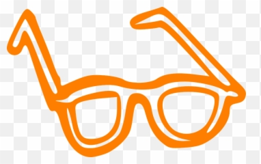 Orange Glasses Clip Art - Glasses Clip Art Orange Png,Cool Glasses Png