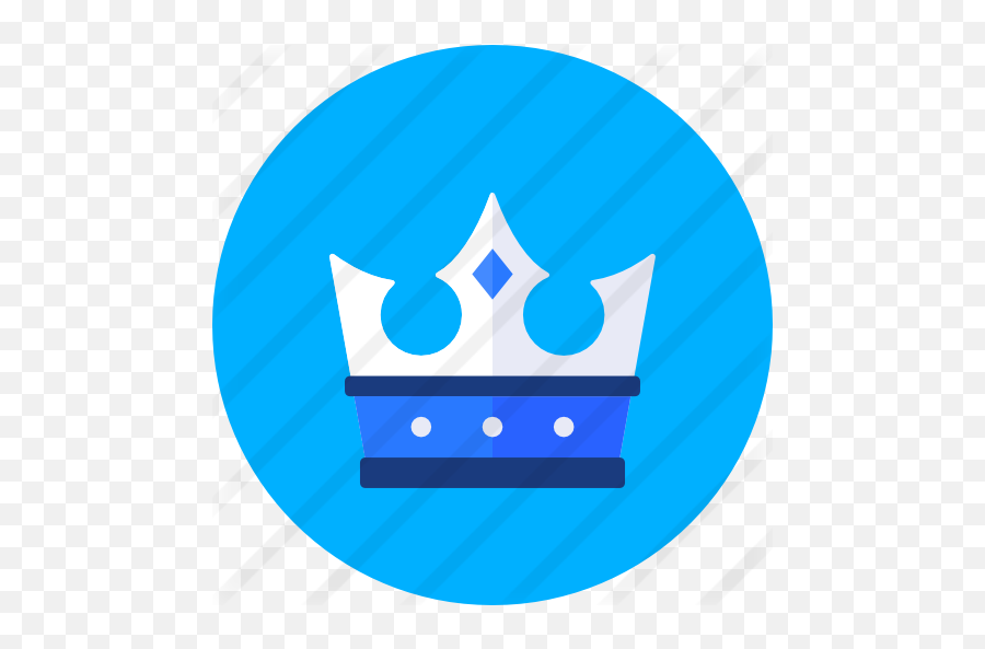 Crown - Crown In Blue Circle Png,Crown Icon Png