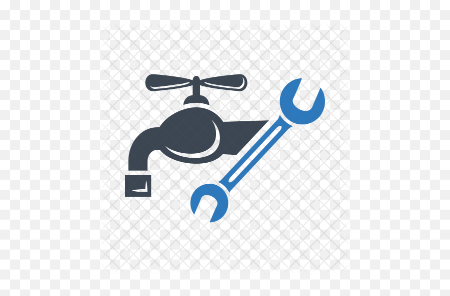 Plumbing Icon Of Flat Style - Helicopter Rotor Png,Plumbing Png