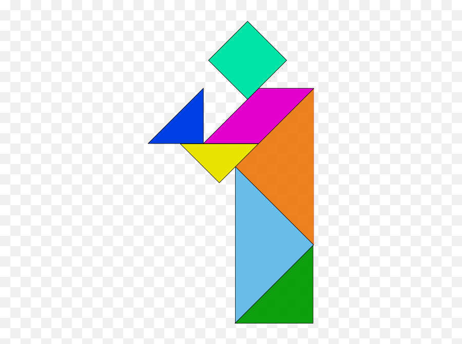 Filetangram Person Standing And Holding An Object 001svg - Tangram Patterns Png,Person Standing Png
