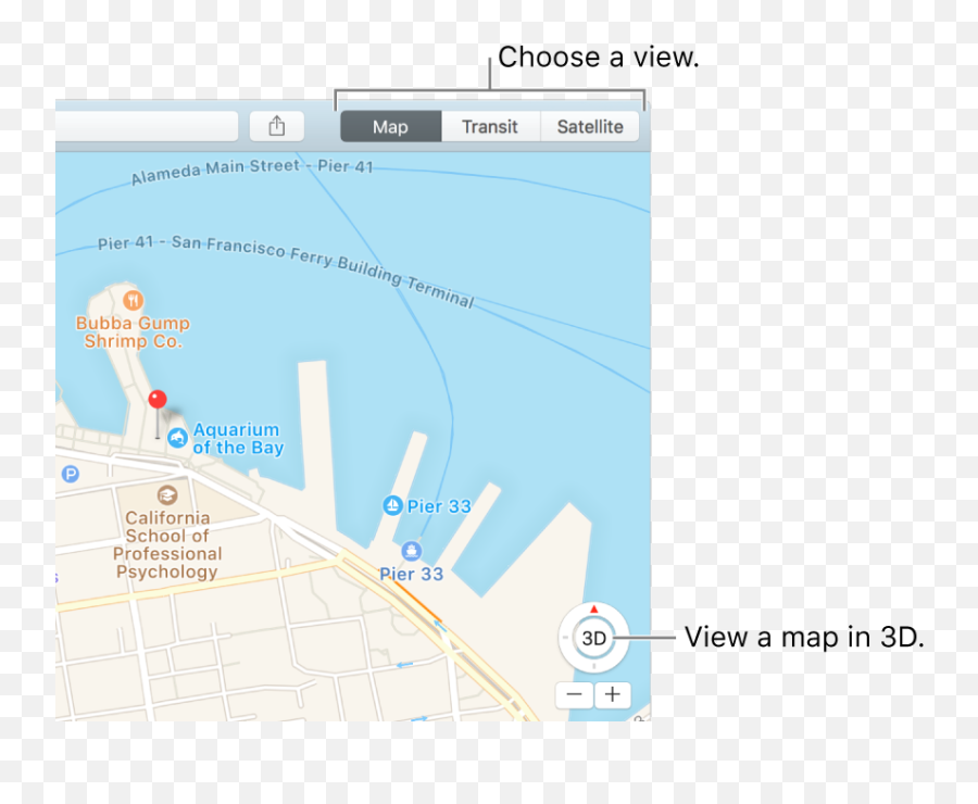 Customize Your Map View In Maps - Apple Support Atlas Png,United States Map Transparent Background