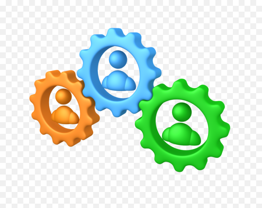 Download People With Gears Png Clipart Teamwork Royalty - Free Logo Teamwork 3 People Png,Gears Png