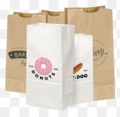 Custom Printed Paper Bags - Paper Bag Donut Png,Paper Bag Png