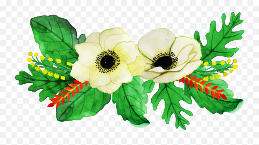 Free Png Watercolor Floral Bunch - Konfest Artificial Flower,Watercolor Flowers Transparent Background