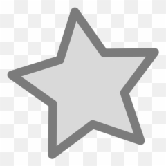 Computer Icons Grey Star Silver Color - Favorite Transparent Clipart png