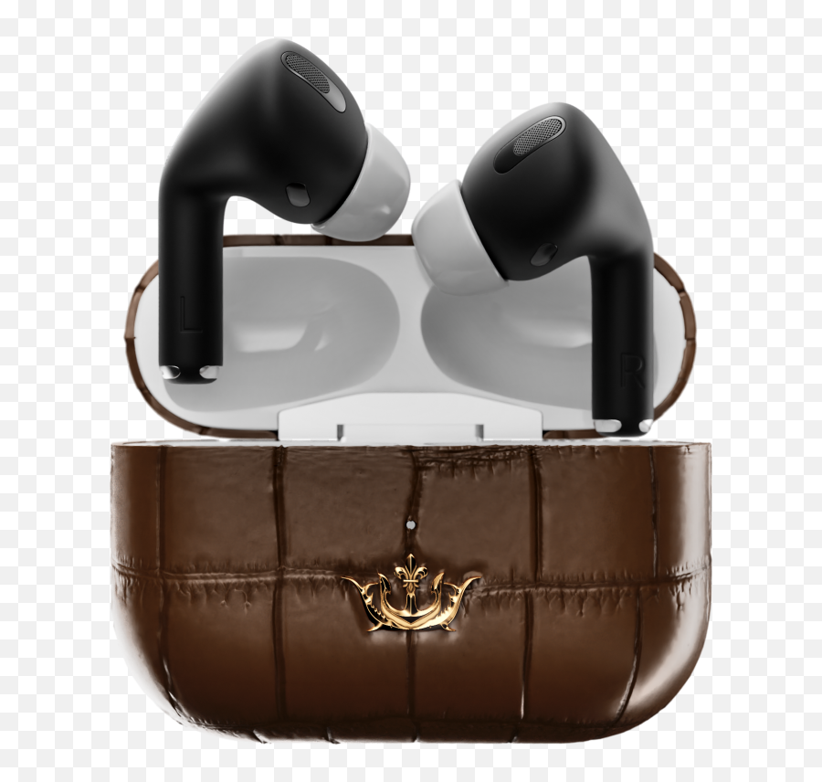 Brown Leather Airpods Pro - Caviar Grandeur Airpods Pro Blue Leather Png,Caviar Png