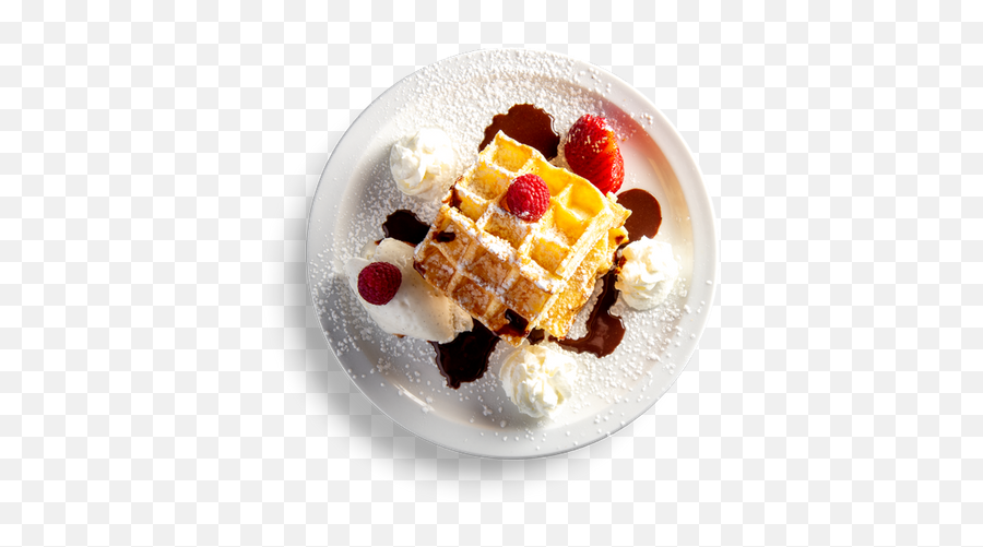 Le Petit Déjeuner - Strawberry Waffle Transparent Kitchen Serveware Png,Waffle Transparent