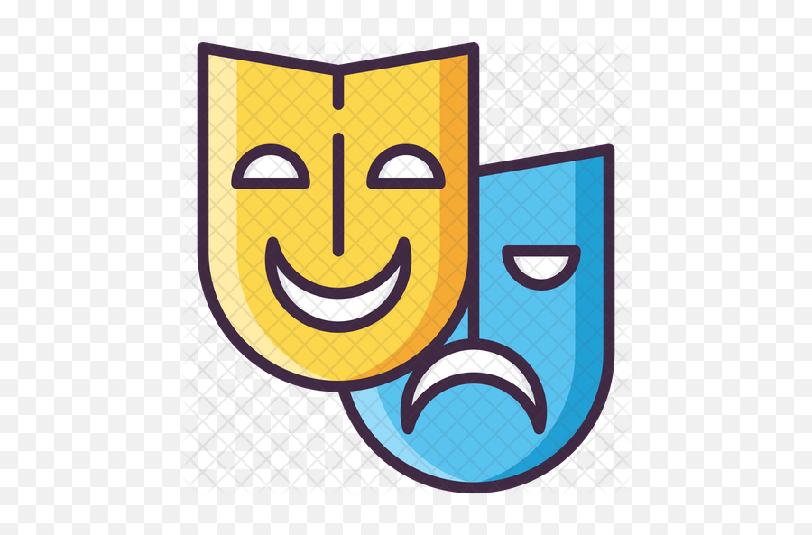 Theatre Mask Icon - Happy Png,Theatre Masks Png
