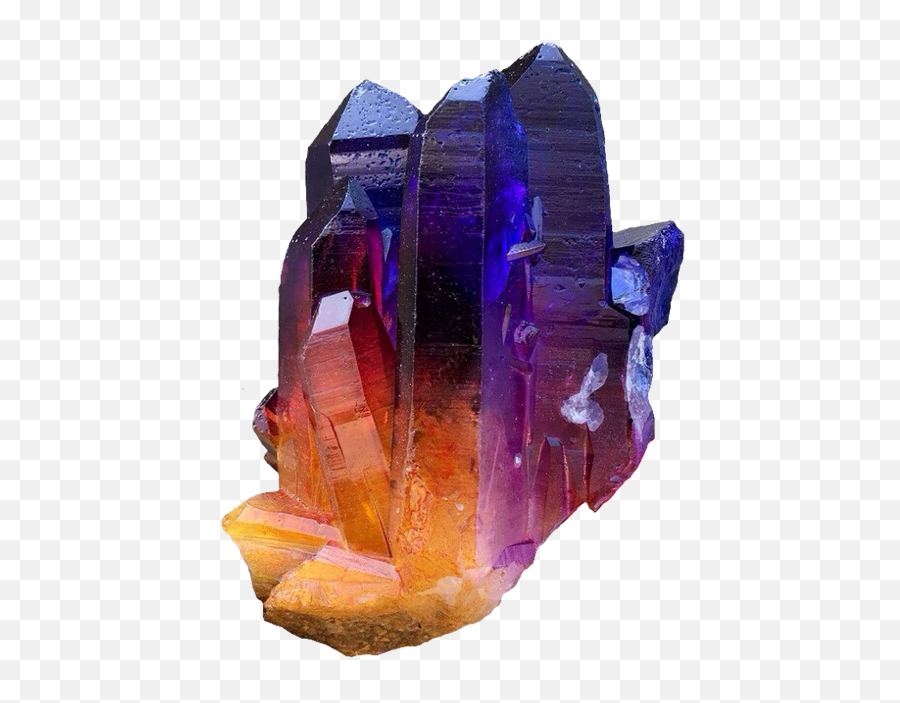 Crystals - Purple And Orange Crystal Png,Crystal Transparent Background