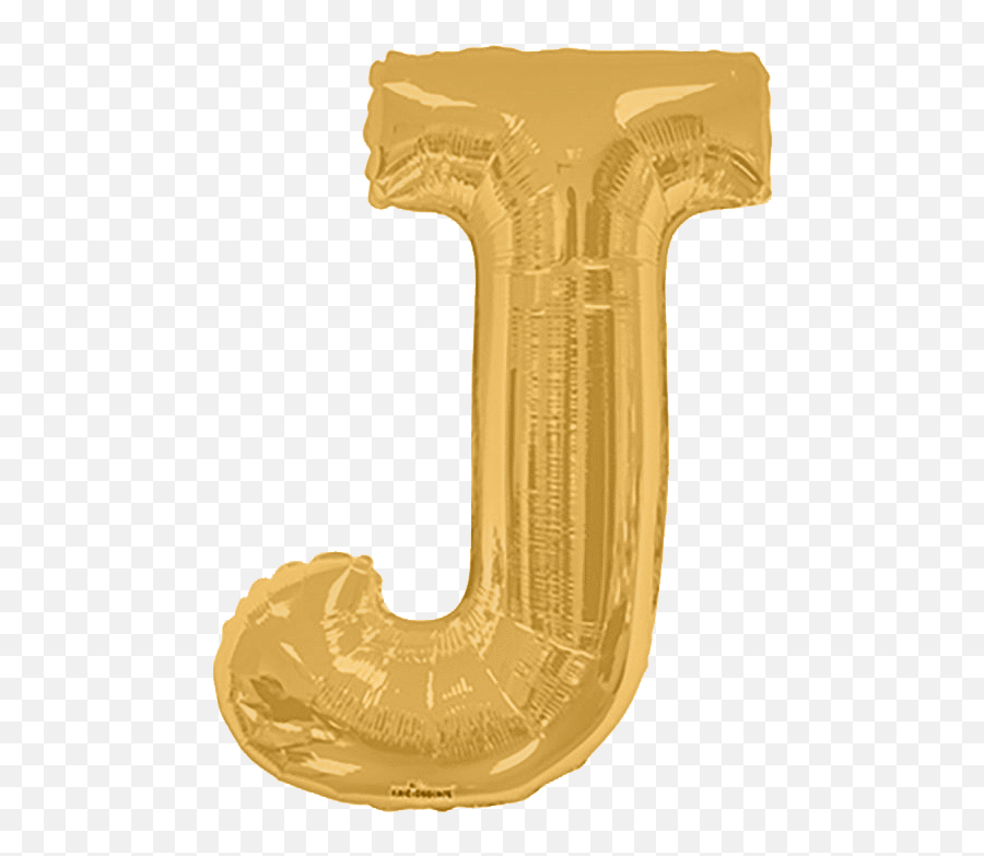 Gold Letter J 34u2033 Balloon - Big Png,Letter J Png