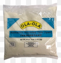 Ola Pounded Yam 4 Lbs - Ola Ola Poundo Yam Flour Kg Png,Yam Png