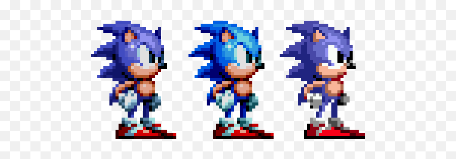 Sonicu0027s Mania Sprite Recolored To Fit Older Sonic 1u0026cd - Sonic Pixel Art Png,Sonic Mania Logo