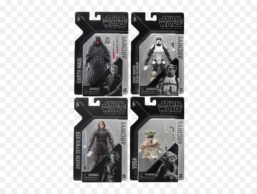 Star Wars The Black Series Archive Wave 2 Set Of 4 Action Png Waschtischunterschrank Icon 120