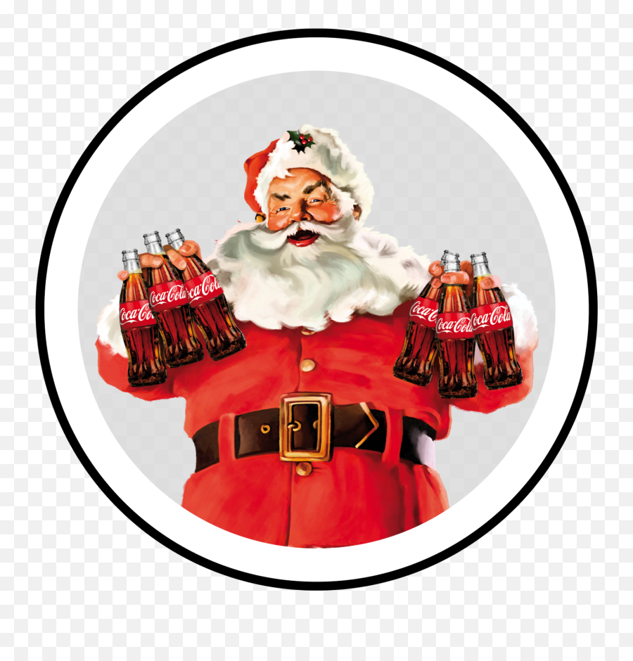 Santa Coca Cola Myreality Design - Santa Claus Cola Transparent Png,Coca Cola Icon