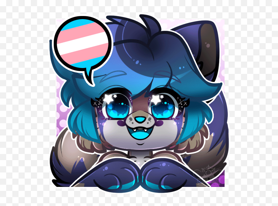 Pride Chit Chat Icons - Aquaracoon By Whimsydreams Fur Fictional Character Png,Animated Gifs Icon