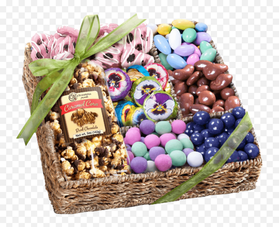 Spring Chocolate Sweets And Treats Gift Basket - Trinacria Export Candy Png,Easter Basket Transparent