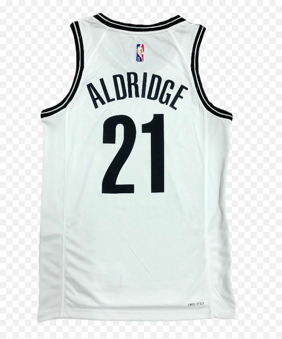 Brooklyn Nets Lamarcus Aldridge 21 Nike White 2021 Diamond Swingman Nba Jersey - Icon Edition Brooklyn Nets Sleeveless Png,Brooklyn Icon