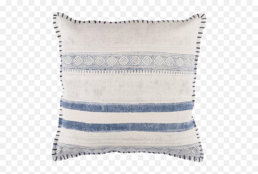 Friedman 100 Cotton Throw Pillow Down Filled - Beige And Blue Decorative Pillows Png,Mac Icon Pillow
