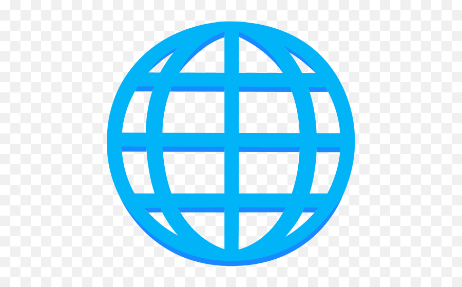 Globe With Meridians Emoji - Internet Icon Png,Android Blue Grey Wifi Icon